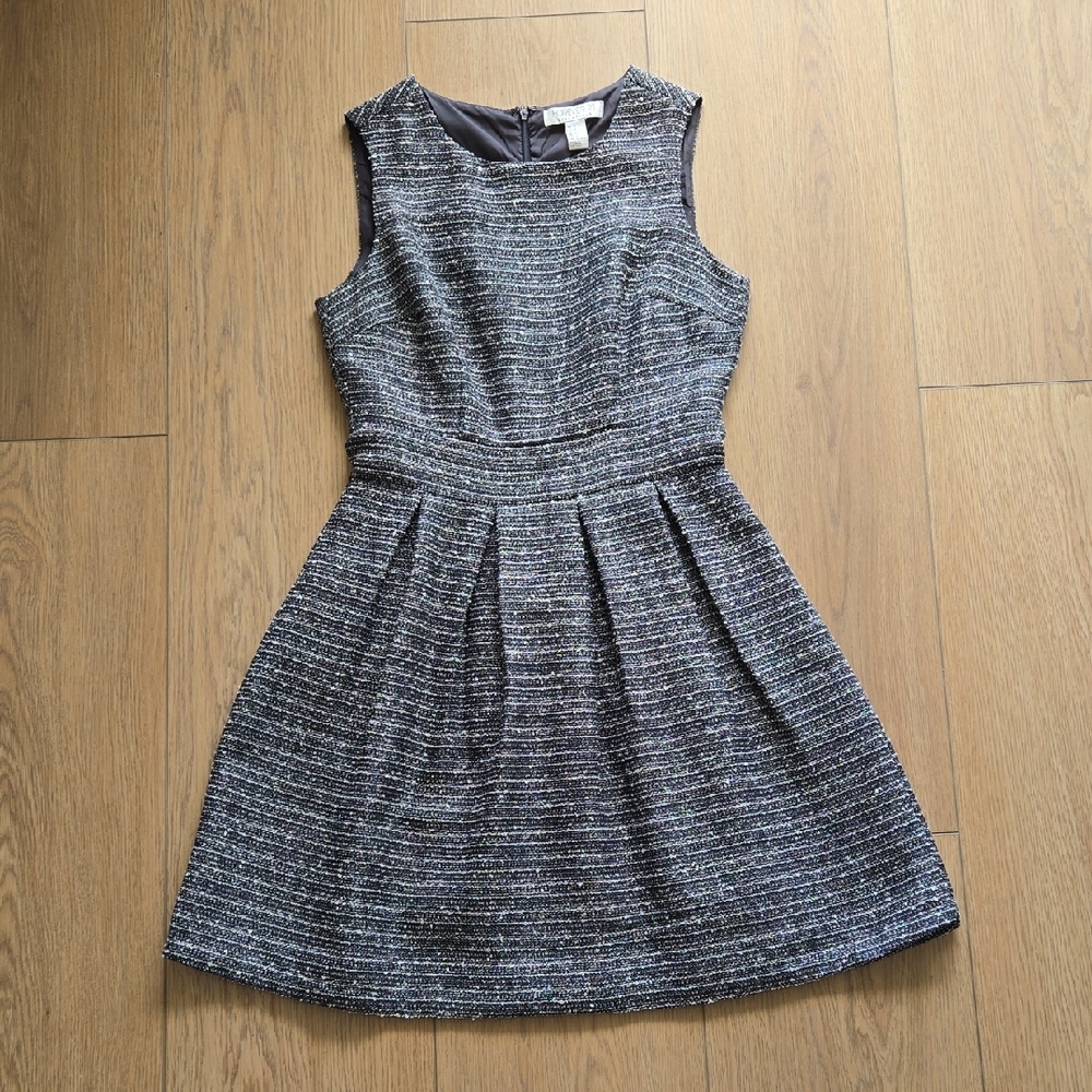 Forever 21 Black and Gray Tweed Mini Dress